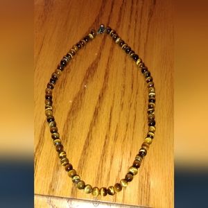 Sterling and auth tigers eye necklace